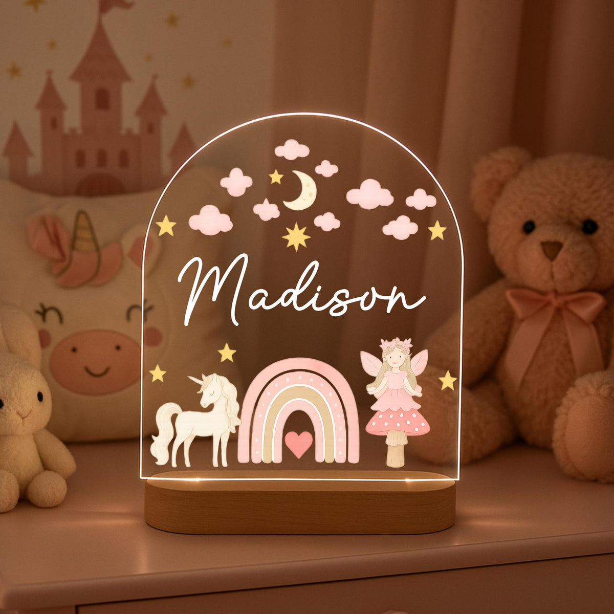 Personalized Unicorn LED Nursery Light