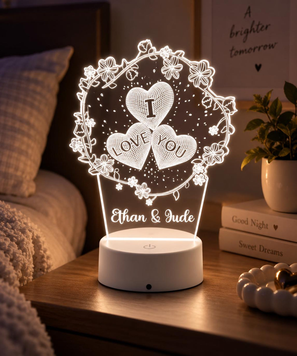 Personalized 'I Love You' Night Light