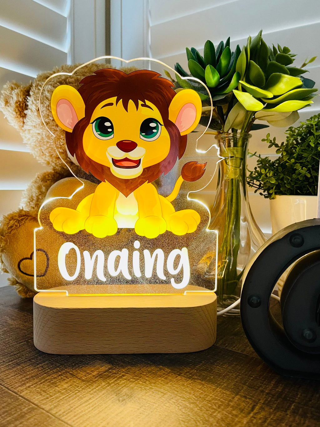 Personalized Lion Night Light