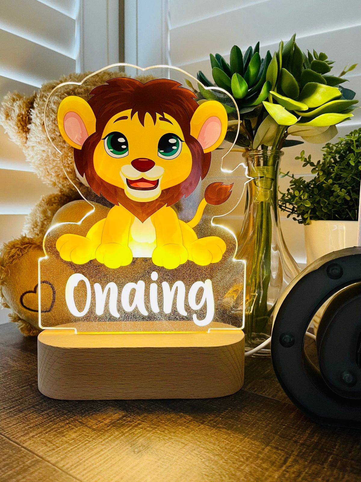 Personalized Lion Night Light