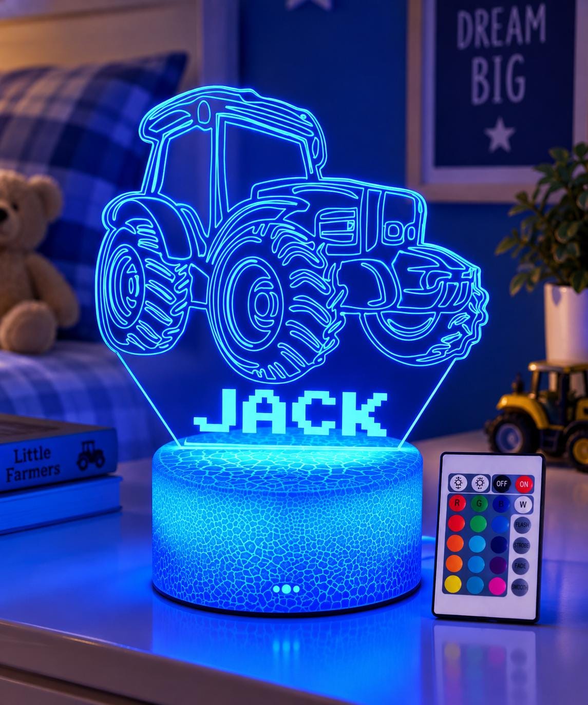 Personalized Tractor Night Light