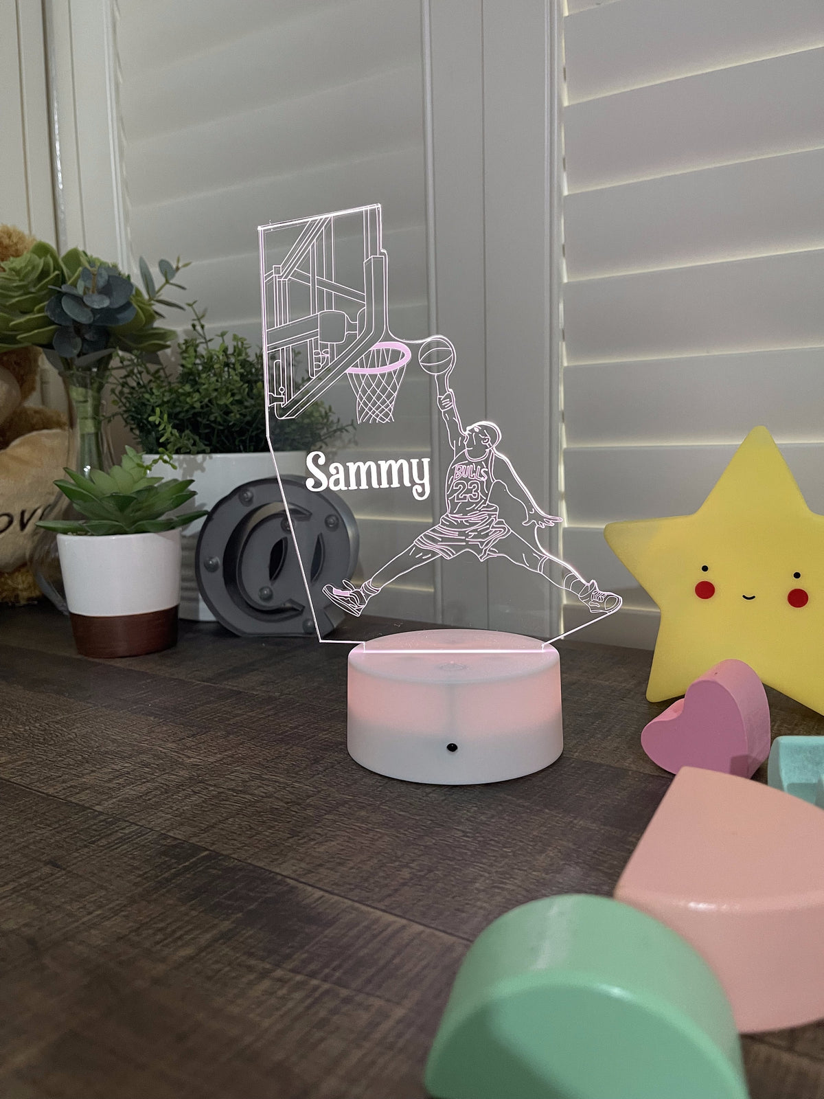Personalized Basketball Night Light