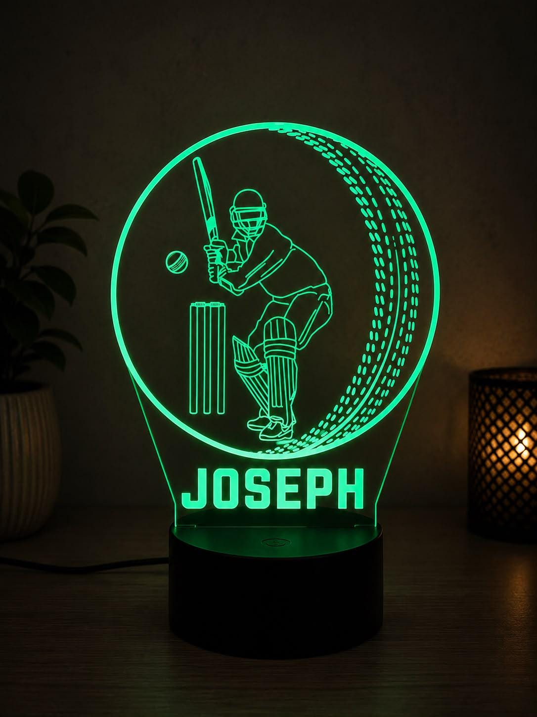 Personalized Cricket Night Light