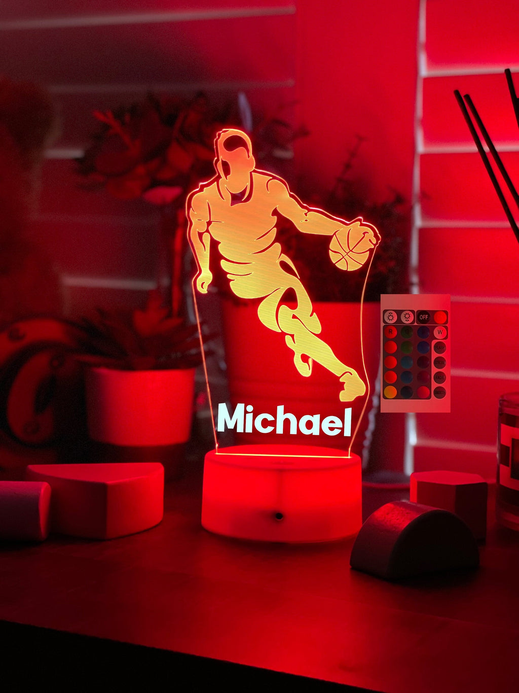Personalized Basketball Night Light