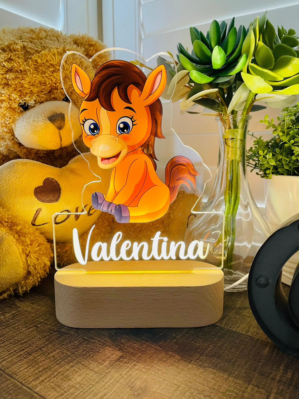 Personalized Horse Night Light