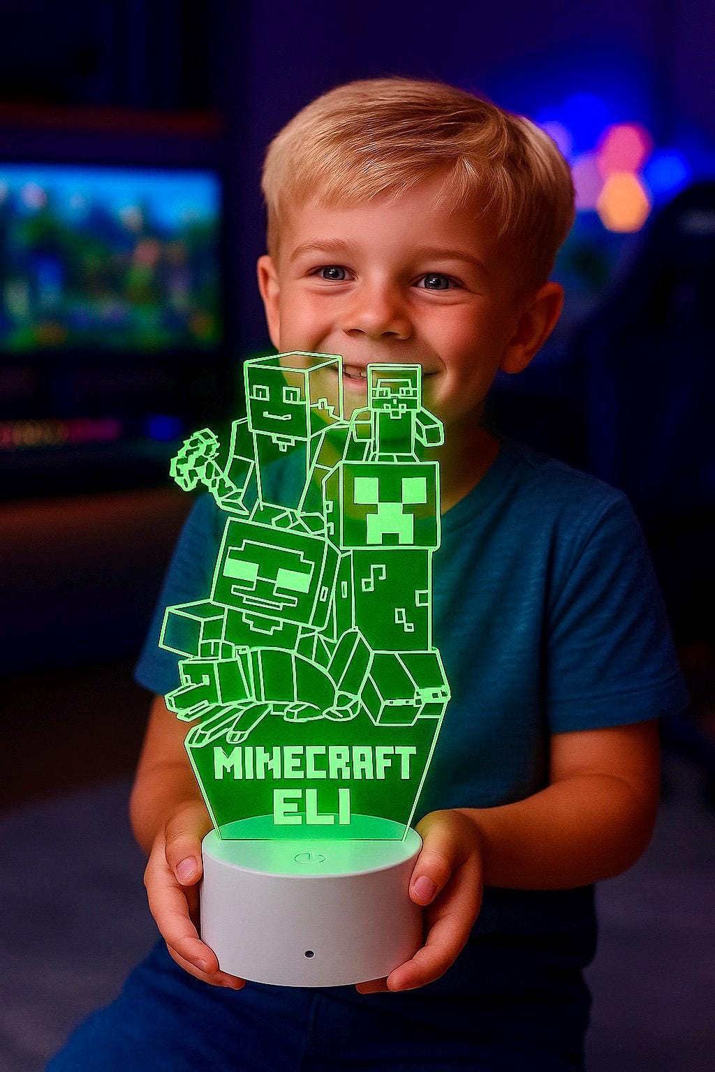 Personalised MINECRAFT Night Light