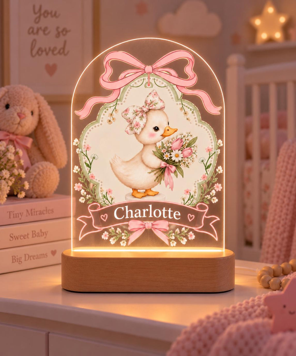 Personalised Duck Night Light