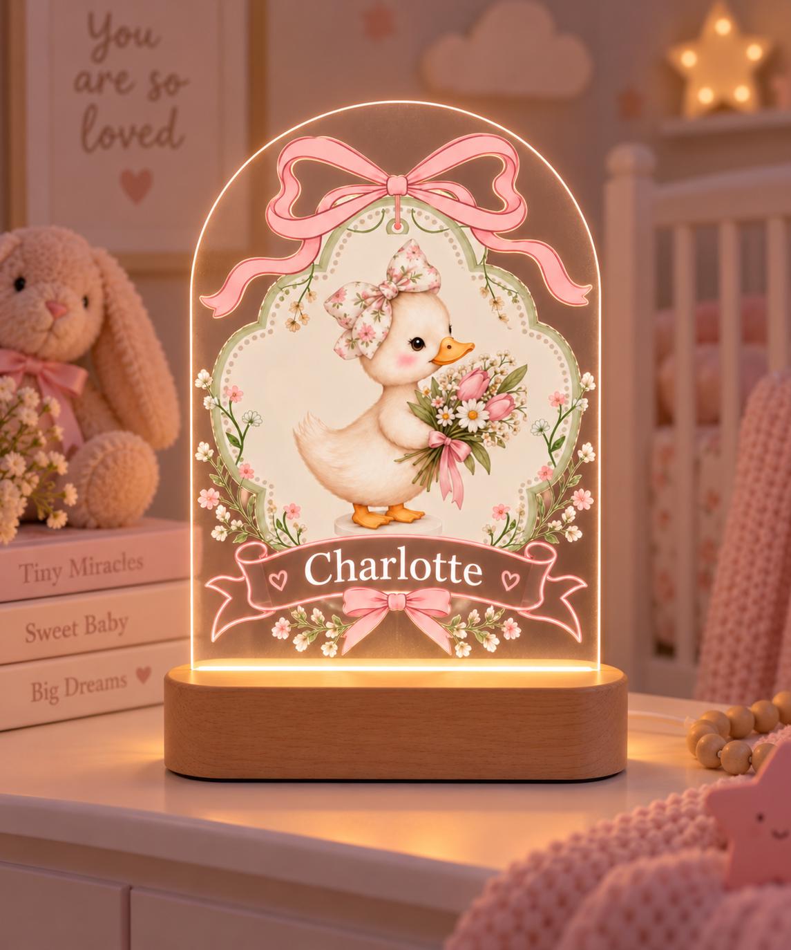 Personalised Duck Night Light