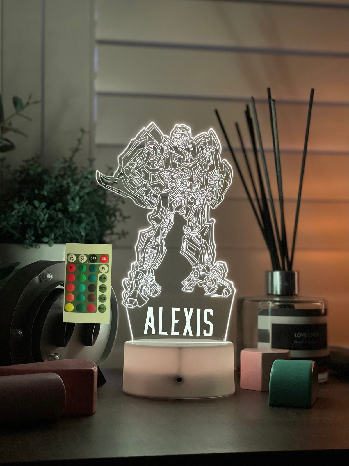 Personalized Bumblebee Transformer Night Light