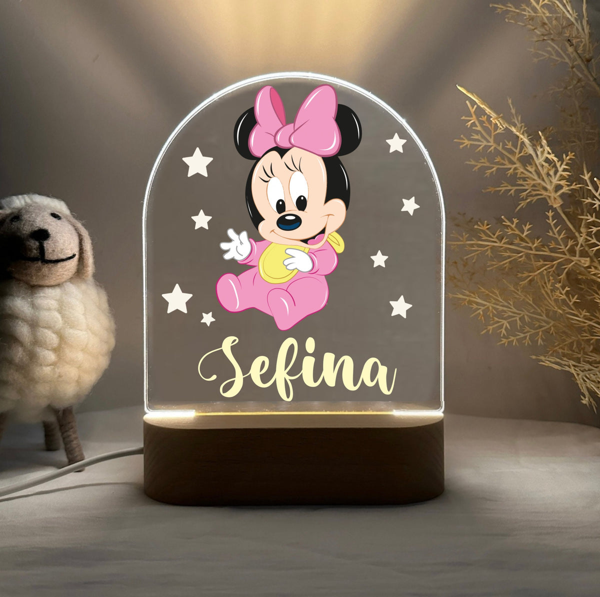 Personalized Minnie Mouse Night Light