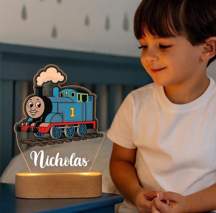 Personalized Thomas Train Night Light