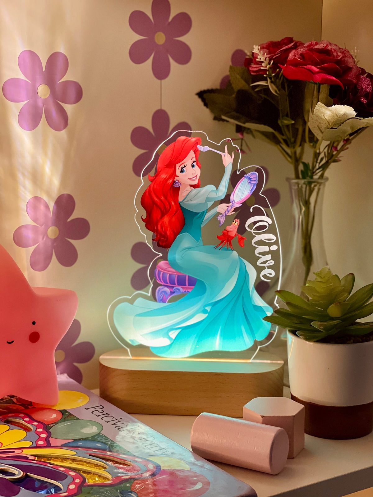 Personalized Princess Ariel Night Light