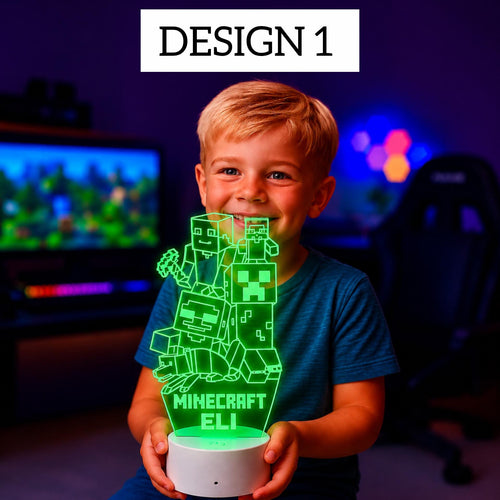 Personalised MINECRAFT Night Light
