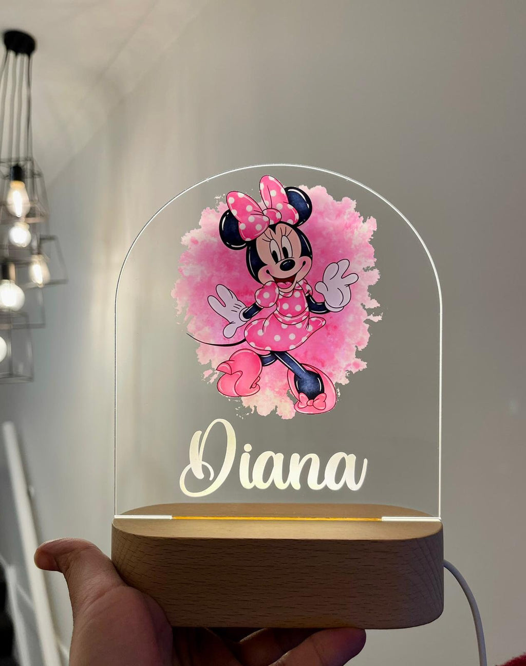 Personalized Minnie Mouse Night Light