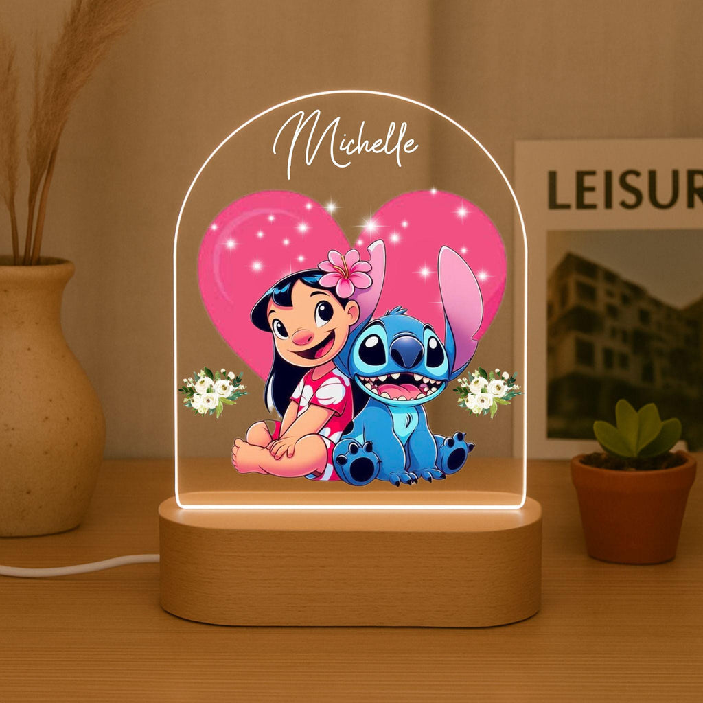 Personalized Lilo and Stitch Night Light
