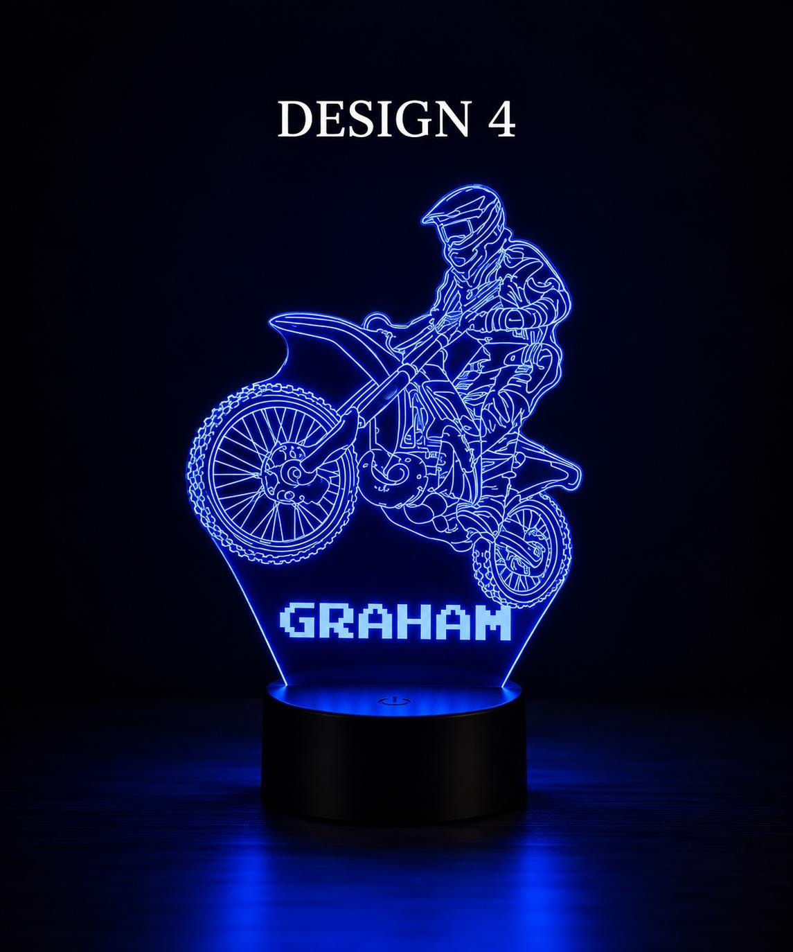 Personalized Speedy Bike LED Night Light