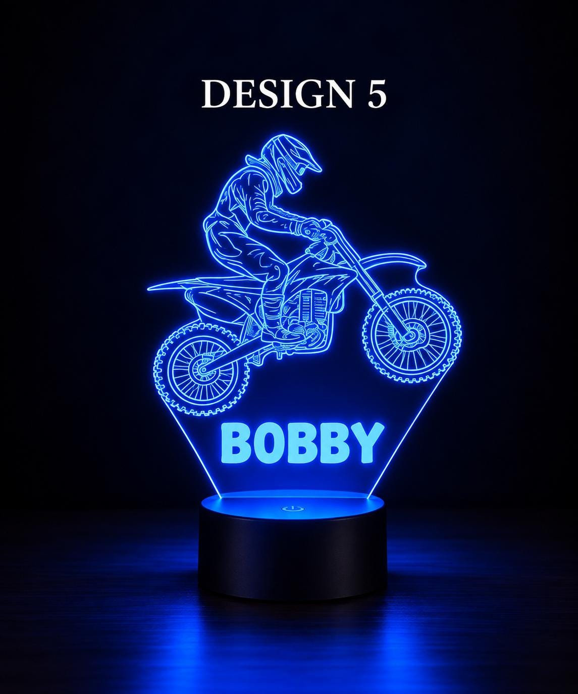 Personalized Stunt Motor bike Night Light