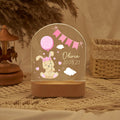 Personalized Bunny Night Light