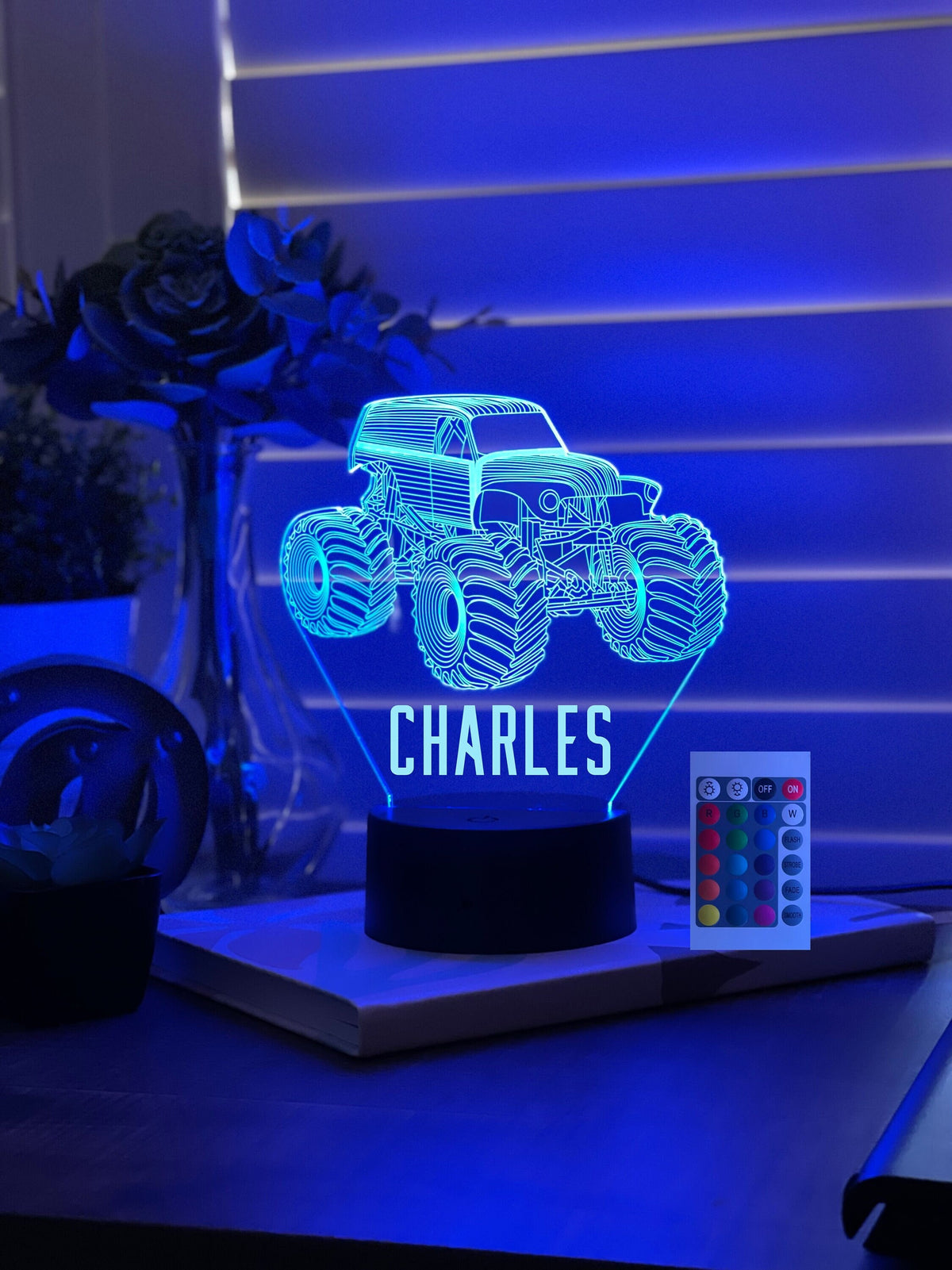 Personalized Monster Truck Night Light