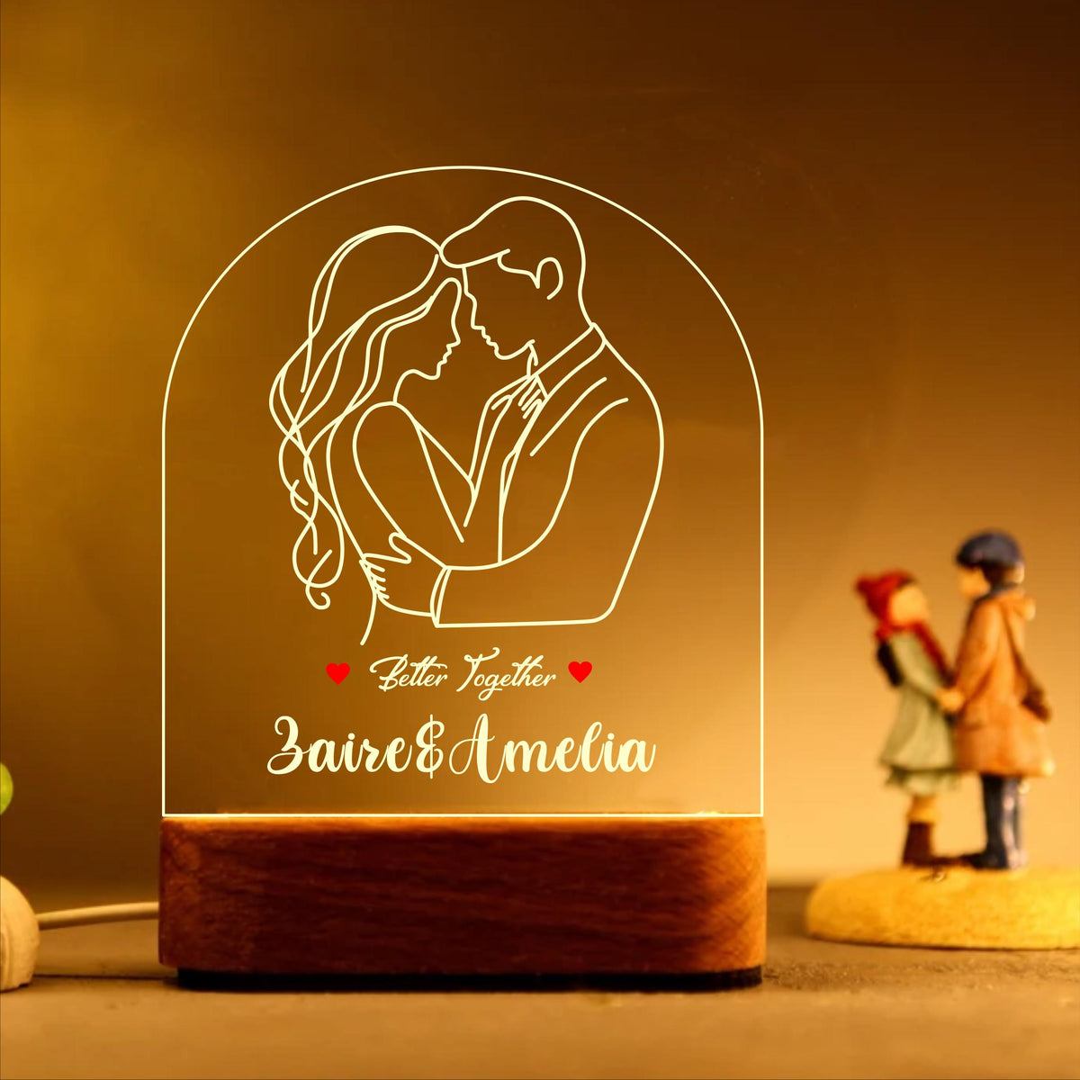 Personalized Couple Night Light