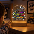 Personalised Race Car Night Light