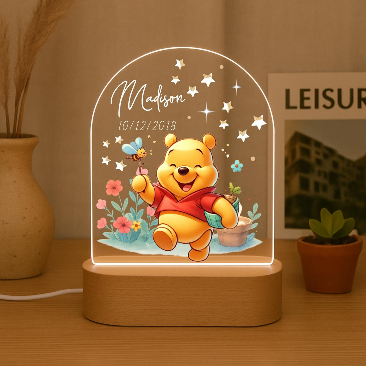 Personalized Winnie the Pooh Night Light