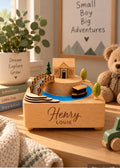 Personalised Musical Wooden Bridge River Boat  Carousel