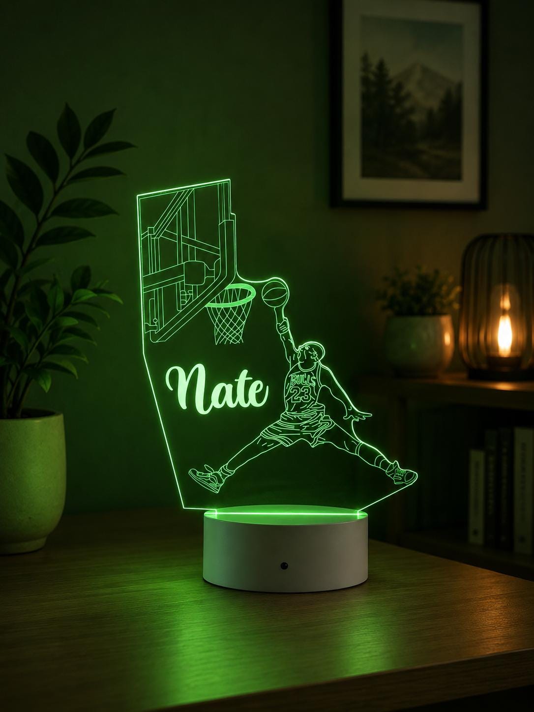 Personalized Basketball Night Light