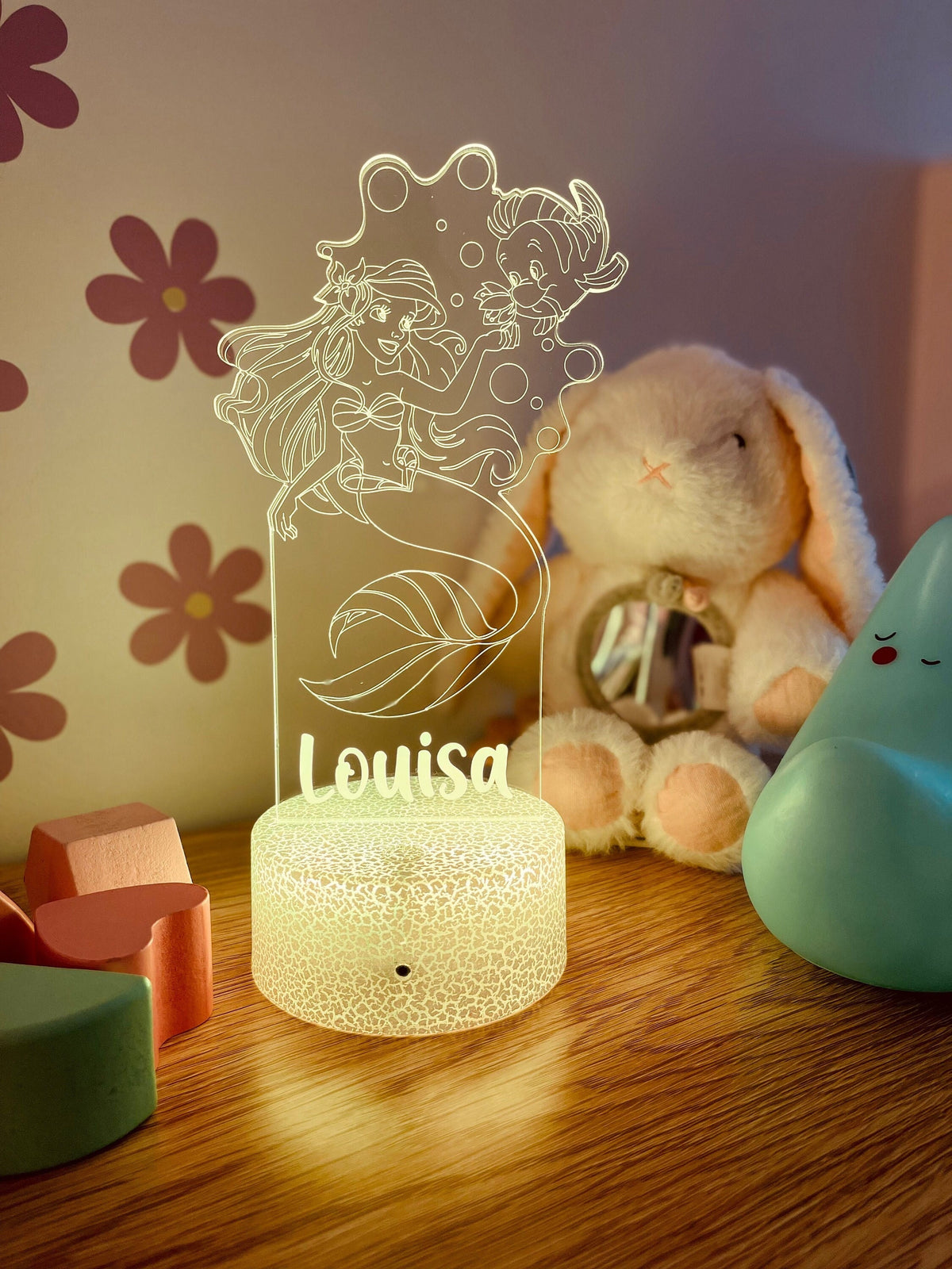 Personalized Mermaid Princess LED Night Light