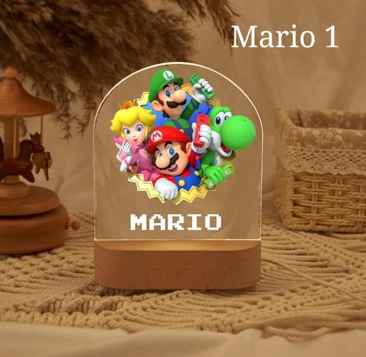 Personalized Mario Bros Night Light