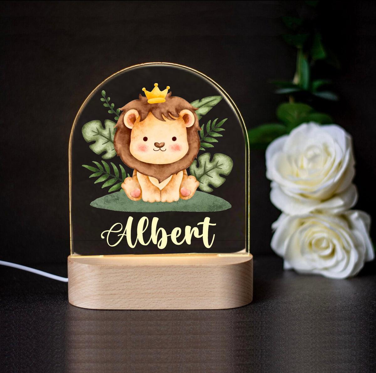 Personalized Lion Night Light