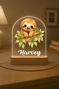 Personalized Sloth Nursery Night Light