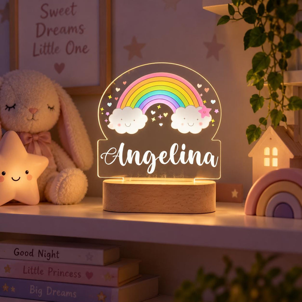 Personalized Rainbow Night Light
