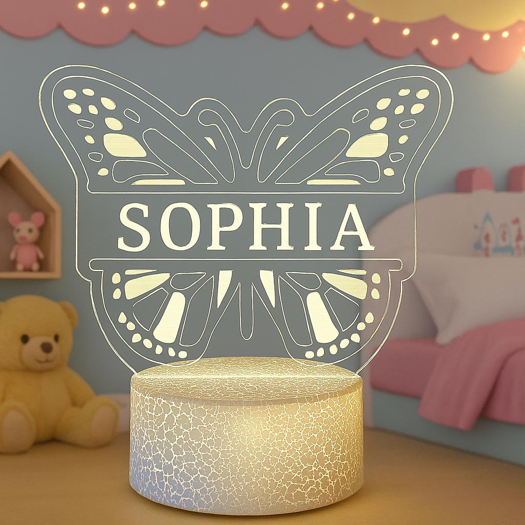 Personalized Butterfly Night Light
