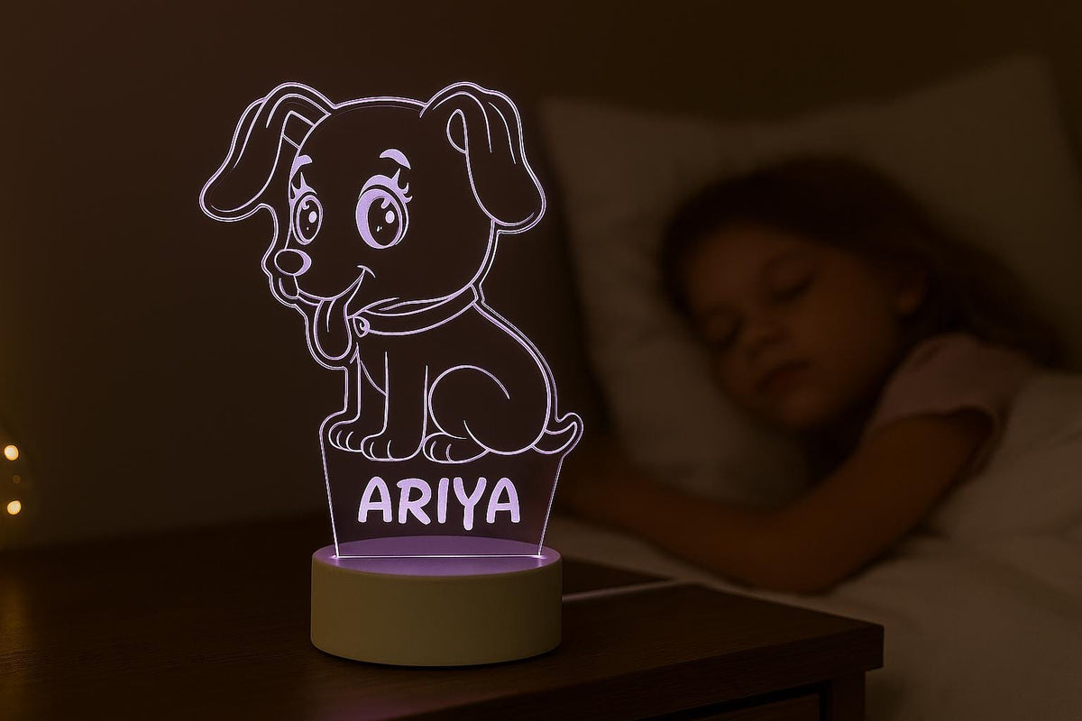 Personalized Puppy Dog Night Light