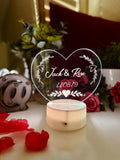 Personalized Love Heart Night Light