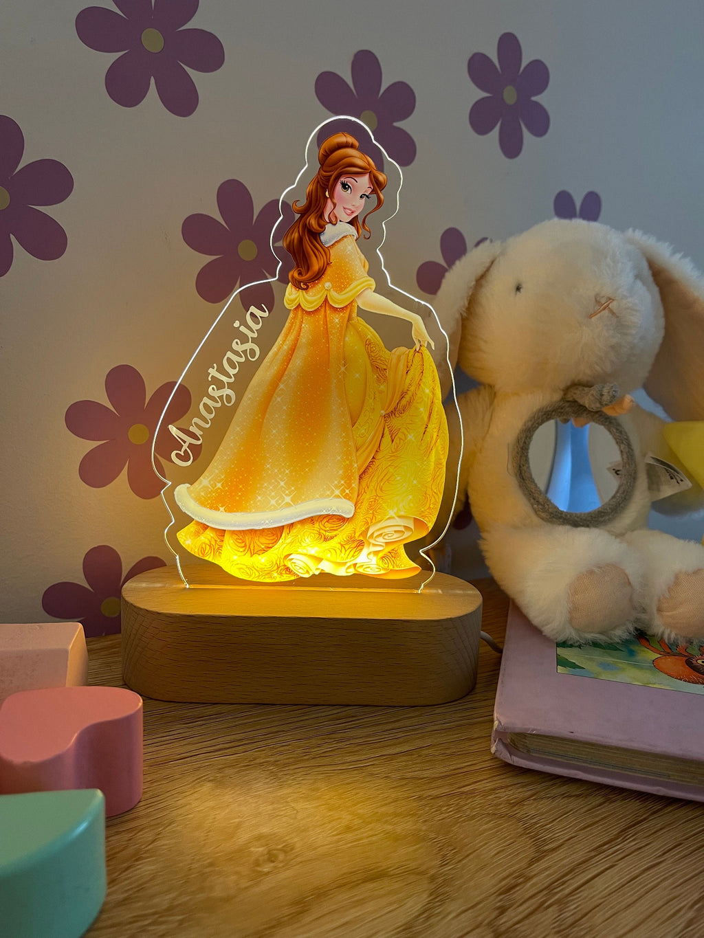 Personalized Princess Belle Night Light