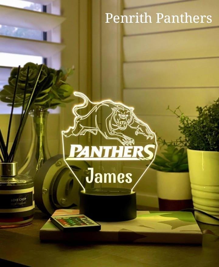 Personalised Bulldogs NRL Night Light