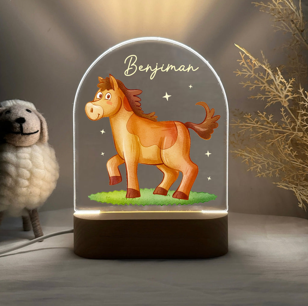 Personalized Horse Night Light