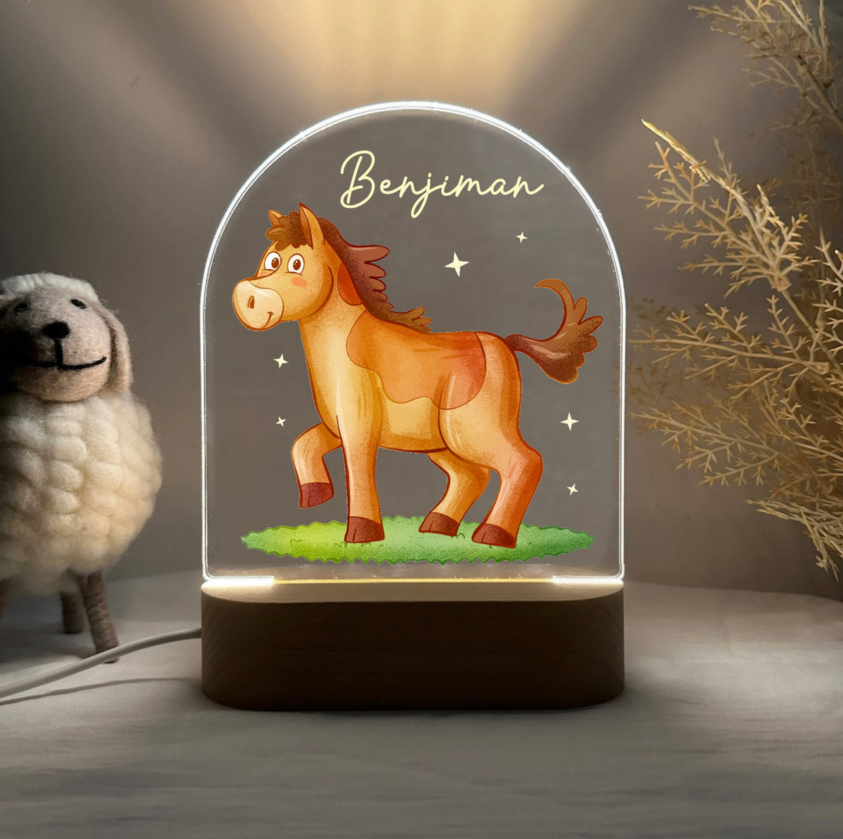 Personalized Horse Night Light