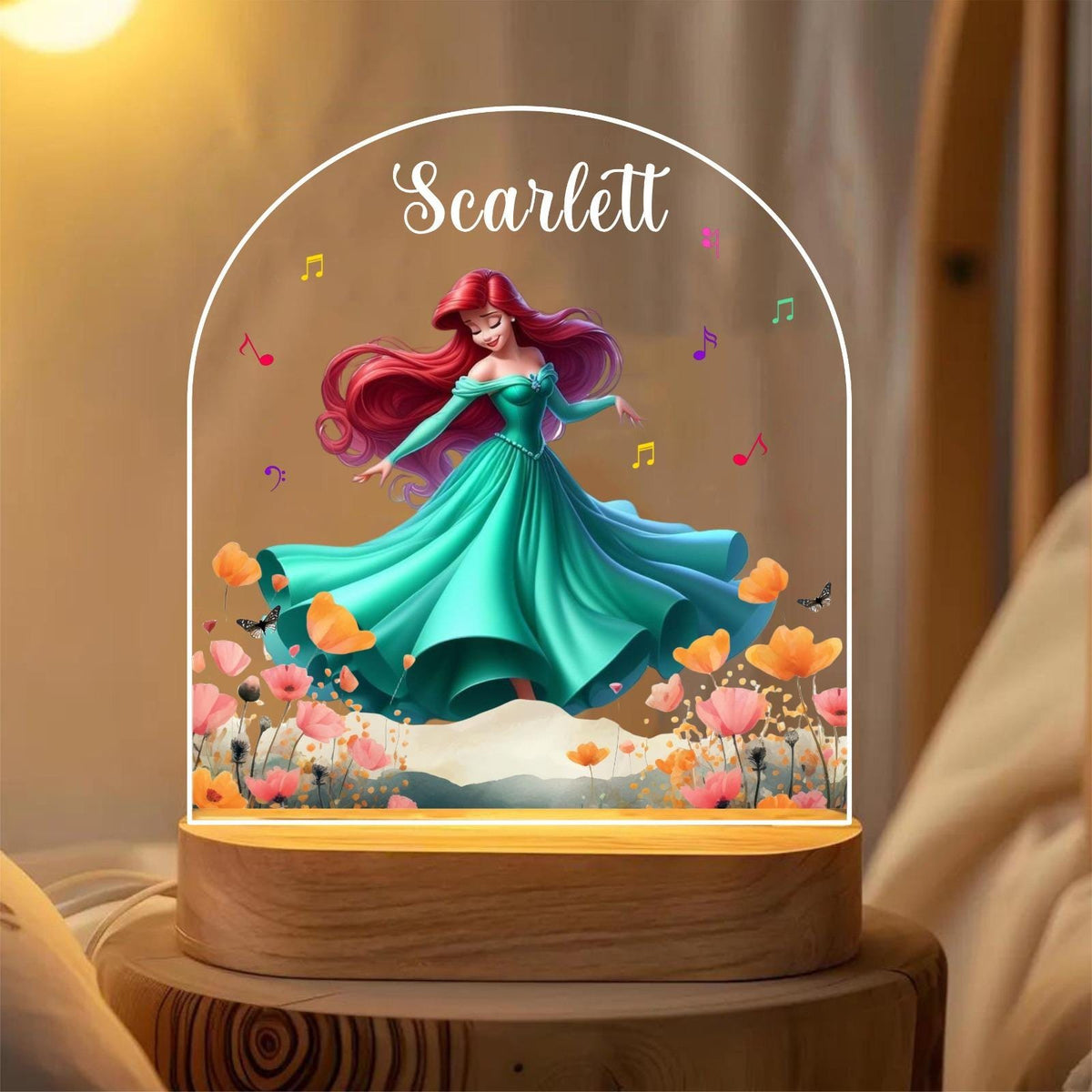 Personalized Princess Ariel Night Light
