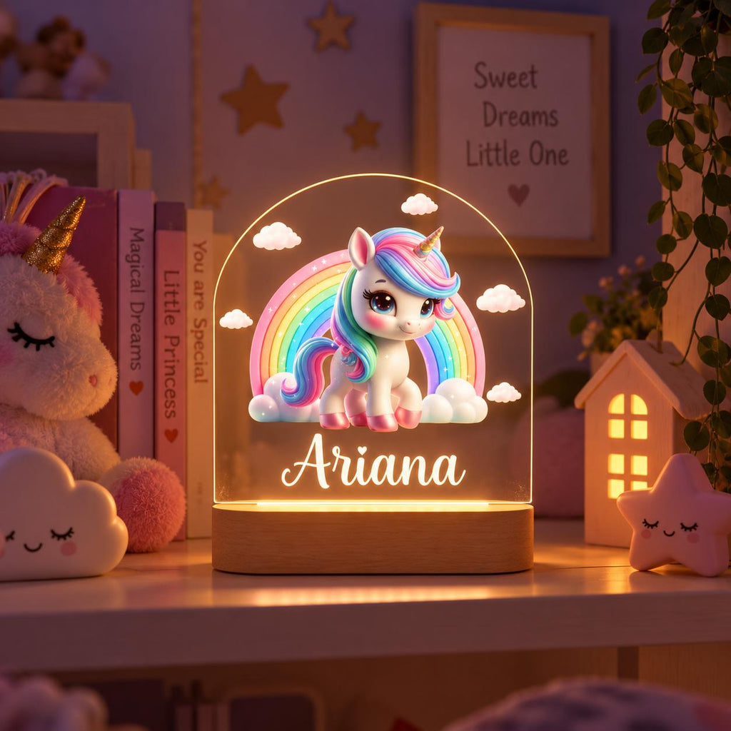 Personalized Unicorn Night Light