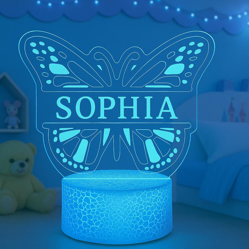 Personalized Butterfly Night Light