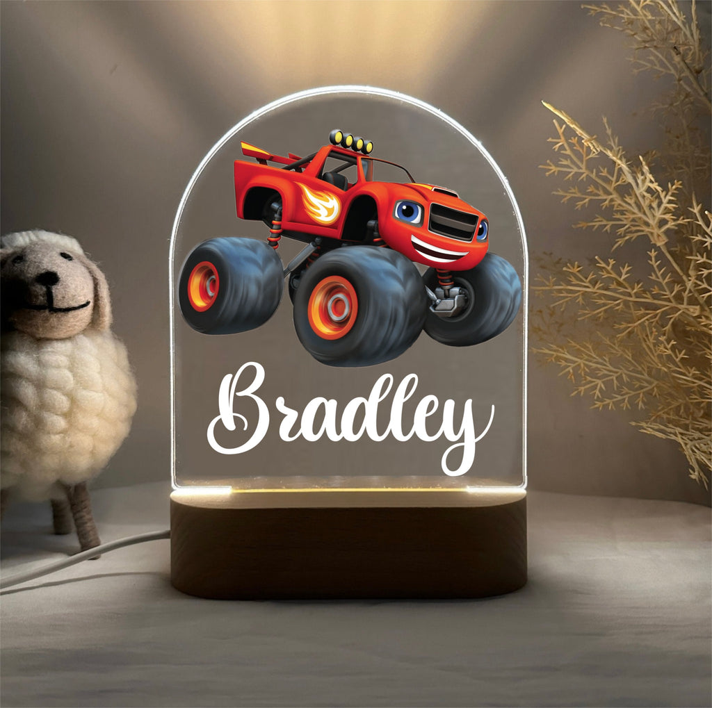Personalized Monster Truck Night Light