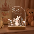 Personalized Rabbit Night Light