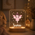 Personalised Gifts Night Light for Kids - Printed Rainbow Flowers